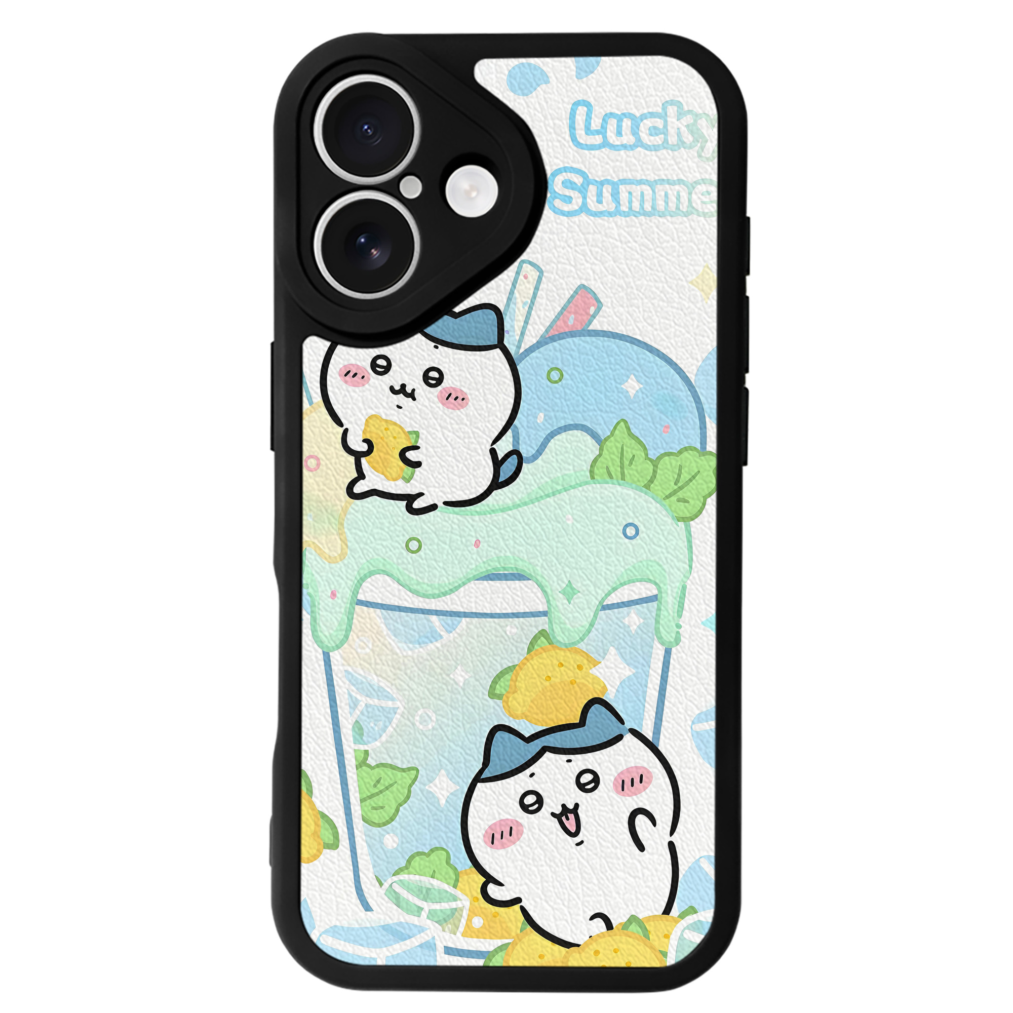 （画像用） ちいかわ Chii-kawa 【iPhone 16シリーズ対応】シリコンスマホケース（レザー調） 材質：シリコン
